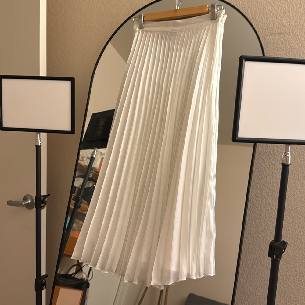 Zara pleated midi skirt